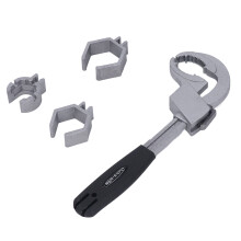 Multifunctional Adjustable Aluminum Wrench for Plumbing Repairs, 27.5cm