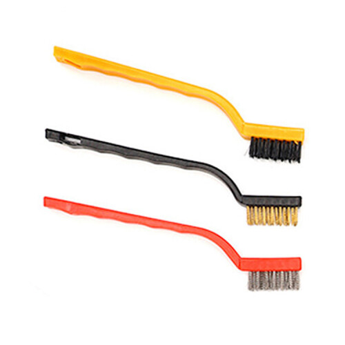 Drahtbürsten-Set, gebogener Griff, Maurerbürste, 2