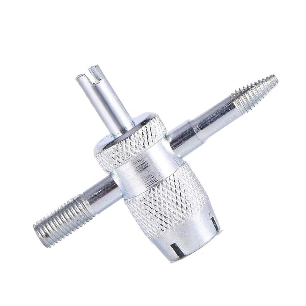 Valve Core Remover Tool 4In1 Tire Valve Stem Removal Tool For Bicycle Motorcycle Car Allinone Core Remover White 9347817135251