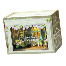 Mini dollhouse, wooden dollhouse, party gifts, DIY novelty, building model, handmade building blocks, handmade crafts