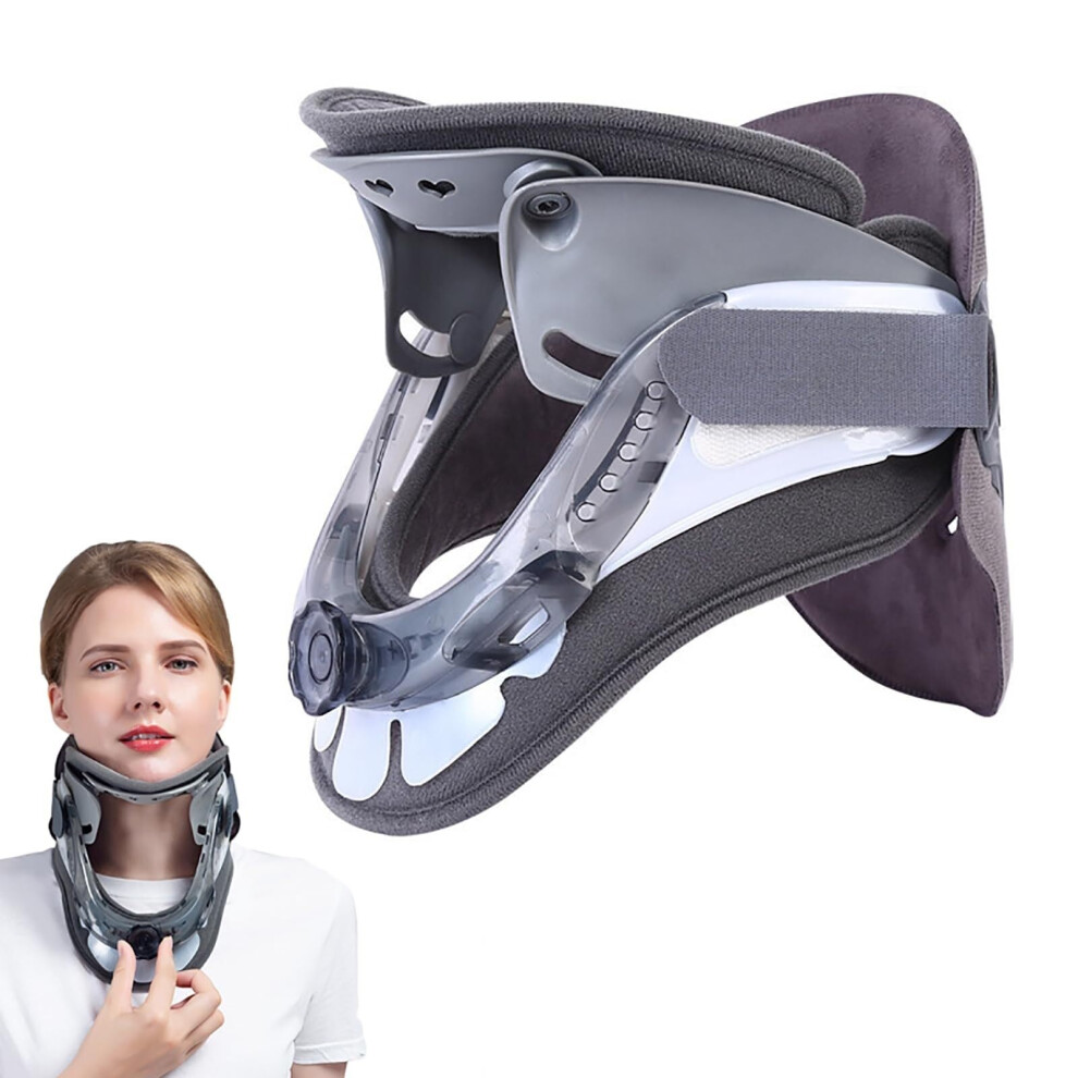 Neck Support Brace Height Adjustable Cervical Neck Collar for Pain Relief and Neck Decompression
