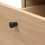 Bedside table with 2 drawers and grooved-effect sides, 55 cm high - MALAGA 7