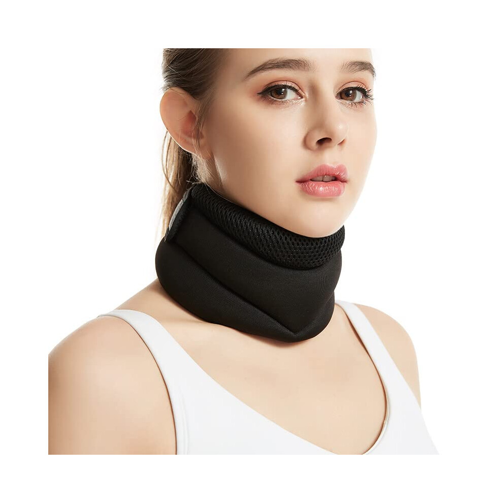 Neck Brace Soft Foam Cervical Collar with Ergonomic ThreeLayer Support for Pain Relief and Sleeping