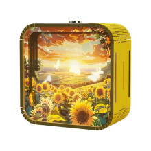 Night Light Gifts Hand Touch Cartoon DIY Stereo Atmosphere Lights Graduation Season Gifts Sunflower