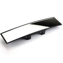 Car Rear View Mirror 30cm Wide Angle Panoramic Interior Mirror for Blind Spot Elimination