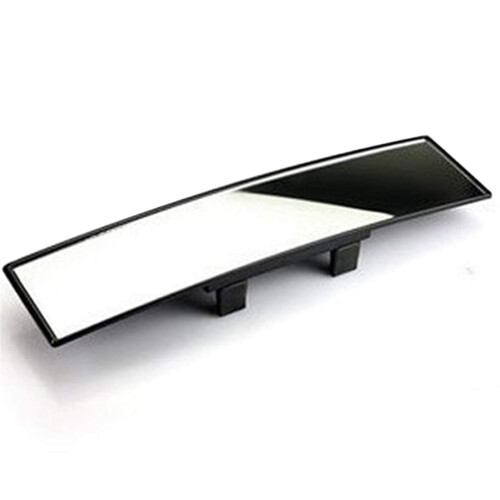 Car Rear View Mirror 30cm Wide Angle Panoramic Interior Mirror for Blind Spot Elimination