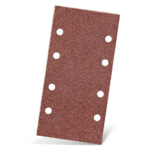 RED Hook Loop Sanding Sheets 186 x 93 mm, 8Hole, For Orbital Sanders, Aluminium Oxide ( 50) G240
