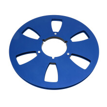 Empty Takeup Reel for Tape Recorder, Open Reel Sound Tape Replacement Part with 6 Hole Wind Holes Aircraft Aluminum NAB Flange Stainless Steel Screws