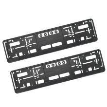 License Plate Holder 2Piece For Toyota Zelas 20112016 License Plate Frame Surrounds Exterior Car Accessories A1