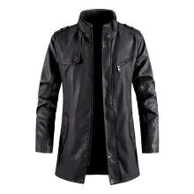 Men's Leather Jacket Real Leather Brown Long Leather Jacket Men's Brown Vest Summer Rain Cape XL 3in1 Jacket Men's Work TShirt A2 Black M