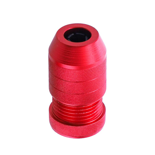 Drill Bit Stop Collar Aluminum Adjustable Depth Stop Red Securely Locks For Woodworking Hand Tools