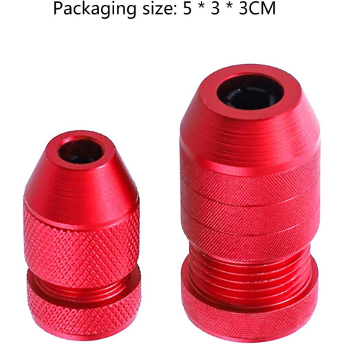 Drill Bit Stop Collar Aluminum Adjustable Depth Stop Red Securely Locks For Woodworking Hand Tools 2