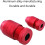 Drill Bit Stop Collar Aluminum Adjustable Depth Stop Red Securely Locks For Woodworking Hand Tools 5