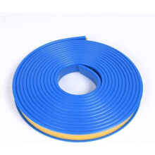 Self Adhesive Edge Banding Strip 16.4ft Blue 9mm Flexible UShape Furniture Edge Protector