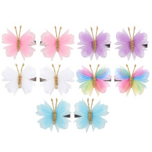 Barrettes de princesse, matériaux de haute qualité, polyvalentes pour toutes les occasions, pour femmes et filles, mini barrettes papillon pour