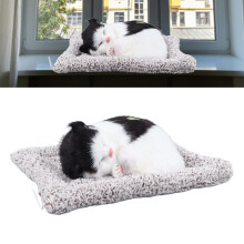 Decoración de peluche realista de gato para el salpicadero, decoración versátil para el interior del coche con apariencia realista y adorable,