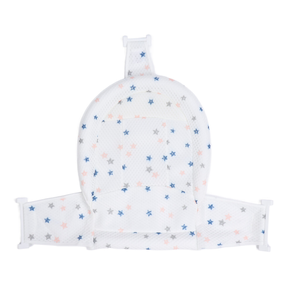 Baby Bath Mat for Newborns, Adjustable Height Floating Bath Mat with Nonslip Design Breathable Mesh Material, Safe & Stable Baby Bath Support