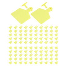 Animal Identification Tags Durable Livestock Ear Tag Blank Polyurethane Customizable Numbering For Cattle Sheep Goat Pig Weather Resistant Fade