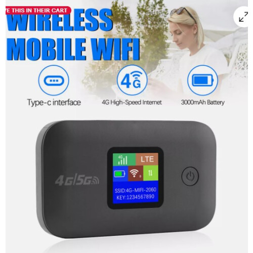 Υπερφορητός ασύρματος δρομολογητής 5G για κινητά Wifi4G LTE, ξεκλείδωτος δρομολογητής 1