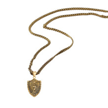 Elegant Stainless Steel Archangel Necklace Fashionable-Gold