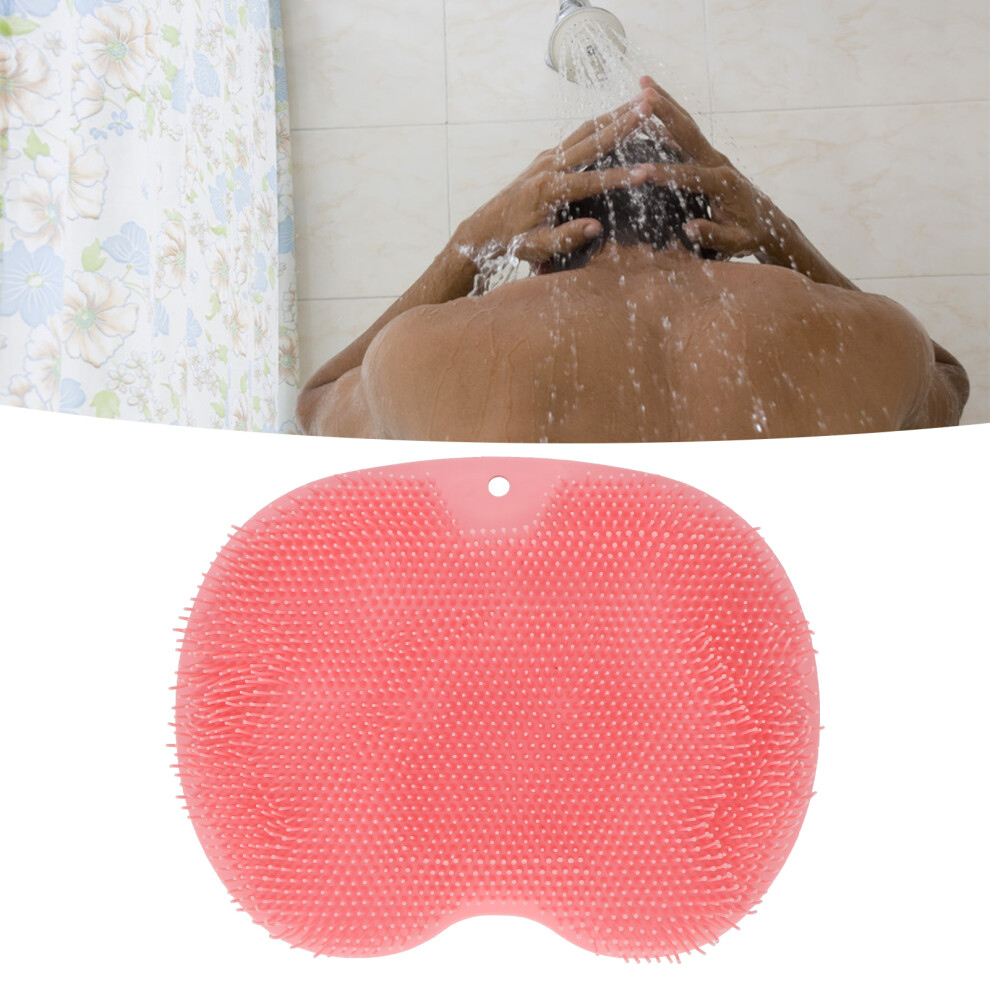 Pink Shower Foot Scrubber Mat With 75 Suction Cups, Multifunctional Foot Massager