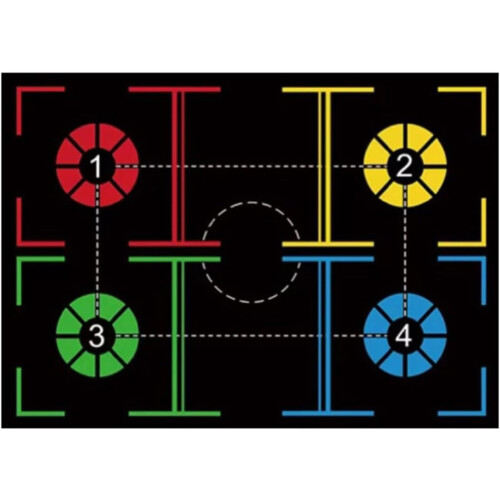 Basketball Footstep Training Mat Indoor Practice Board Non-Slip Traction Surface for Home Use and Skill Development 1