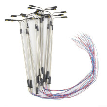 LED street lights for OOHO scale model railways, enhance your garden and layout with a dualhead design, 10 pieces.