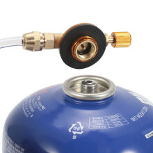 Adaptador de recarga de gas con tubo de 60 cm para estufa de camping