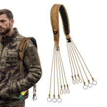Duck Call Lanyard Khaki With 12 Rings Waterfowl Carrier Strap For Geese Mallard Ducks Hunting Accessories