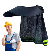 Hard Hat Visor Sun Shade Universal Fit Neck Shade With Reflective Strip Helmet Accessory For Warehouse Gardening Outdoor