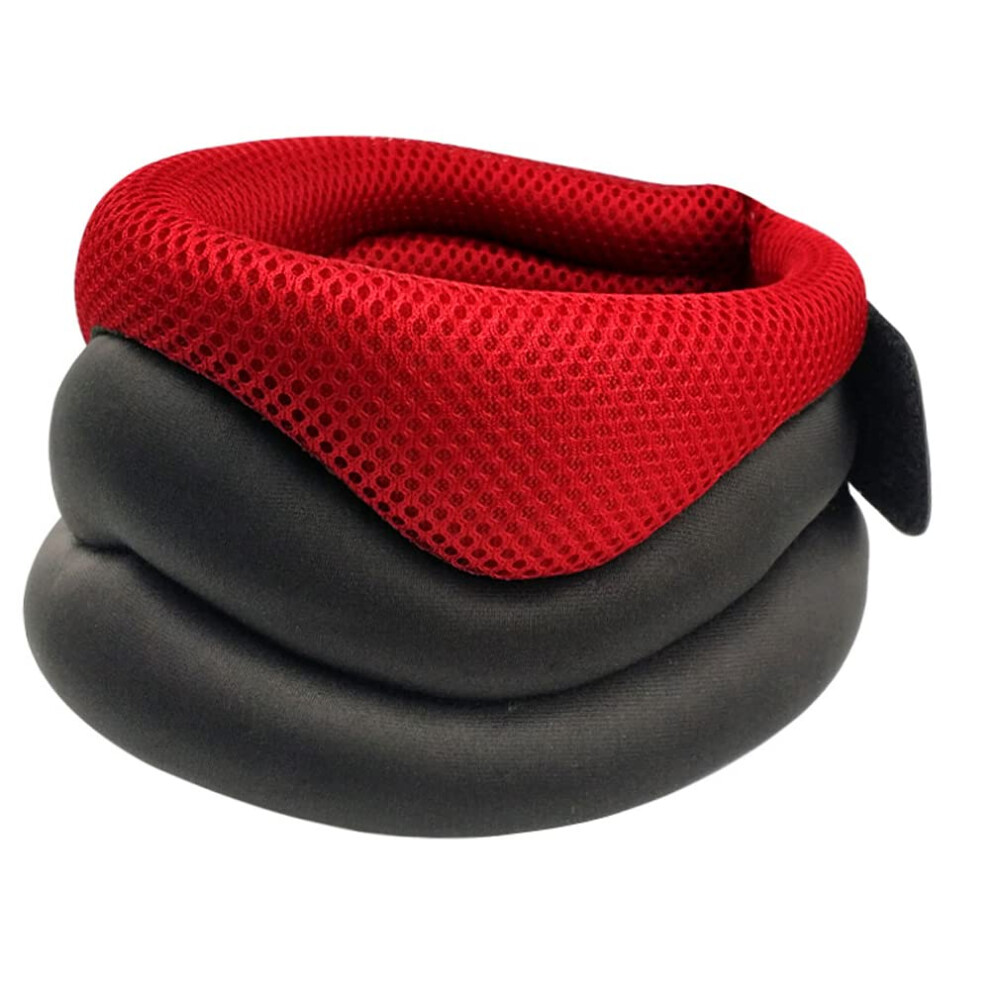Red Cervical Neck Brace Adjustable Neck Support For Pain Relief And Posture Correction
