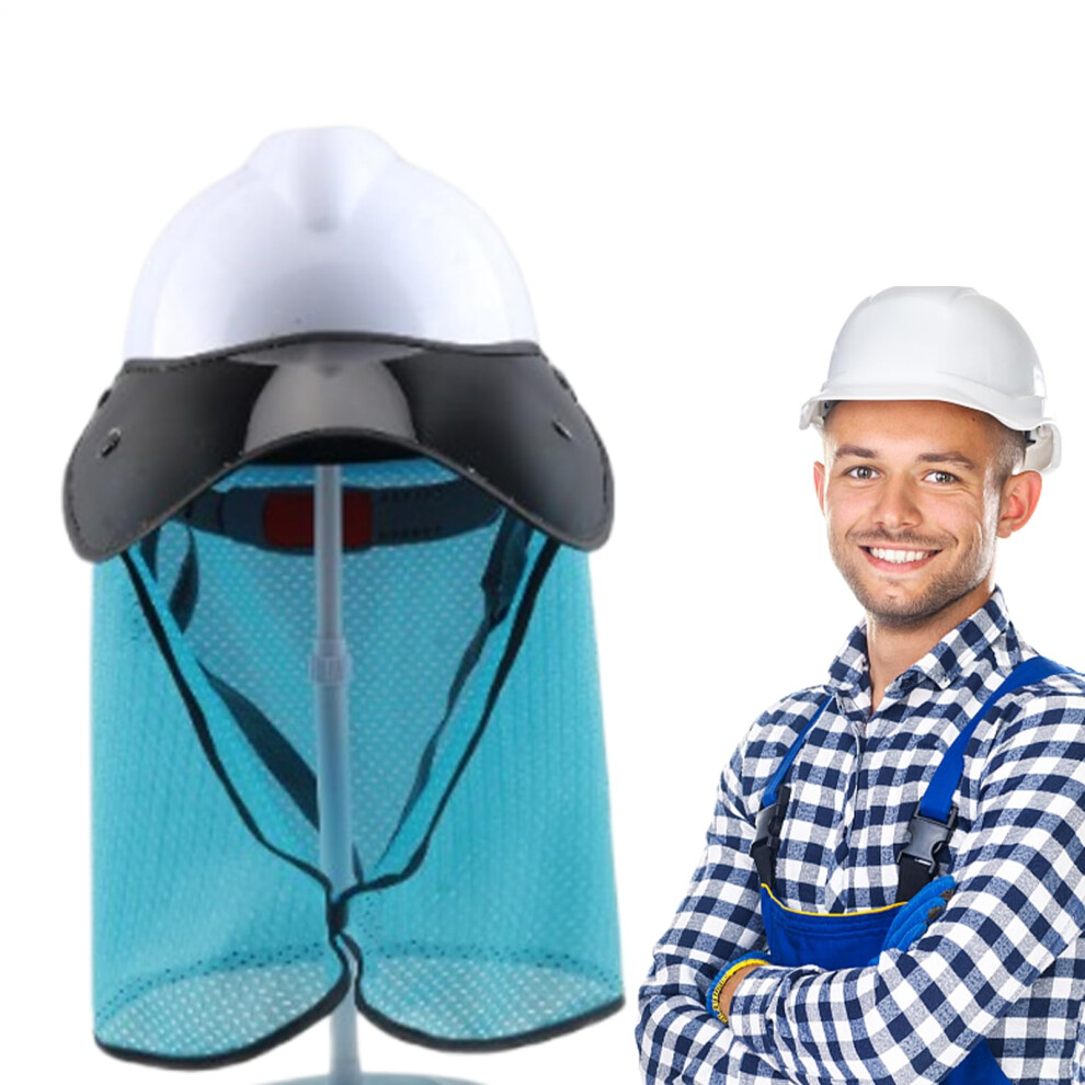 Hardhat Sun Shade Helmetmounted Uvblocking Neck Guard, Breathable Sunshade For Heatstroke Prevention 9347817137484
