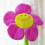 Lila Plüsch Sonnenblume 90cm/35.4in Samt 2