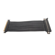 Cavo di prolunga per scheda grafica PCIe X16, protezione per cavo, cavo placcato argento, elevata durata, design sottile e pieghevole, slot schermati