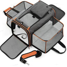 Cat Carrier Bag SoftSided Pet Carrier For Small And Medium Cats Up To 6 Kg Collapsible Travel Carrier Model B