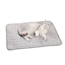 Cooling Mat for Dogs and Cats, Pet Cooling Pad, Washable SelfCooling Mat, Gray M