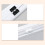 Reusable ABS Plastic Wrap Cutter Dispenser, 325g, Adjustable, Suction Mount 1