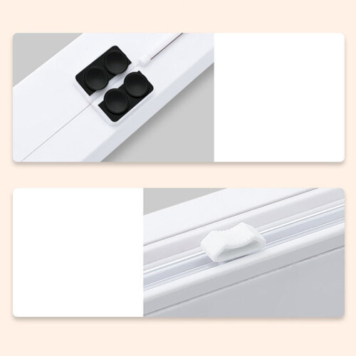 Reusable ABS Plastic Wrap Cutter Dispenser, 325g, Adjustable, Suction Mount