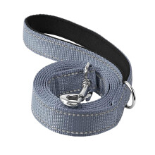 Reflective Dog Leash for Large, Medium, and Small Dogs, Easy to Clean, Padded Handle, Dog Training Leash, GRAY