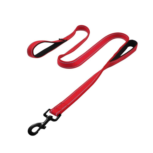 Robust Dog Training Reflective Double Handles Safe Walking for Large and Medium Dogs
