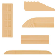 Robot Vacuum Threshold Ramp for Kitchen Doorway, Beige Yellow NonSlip Step Transition