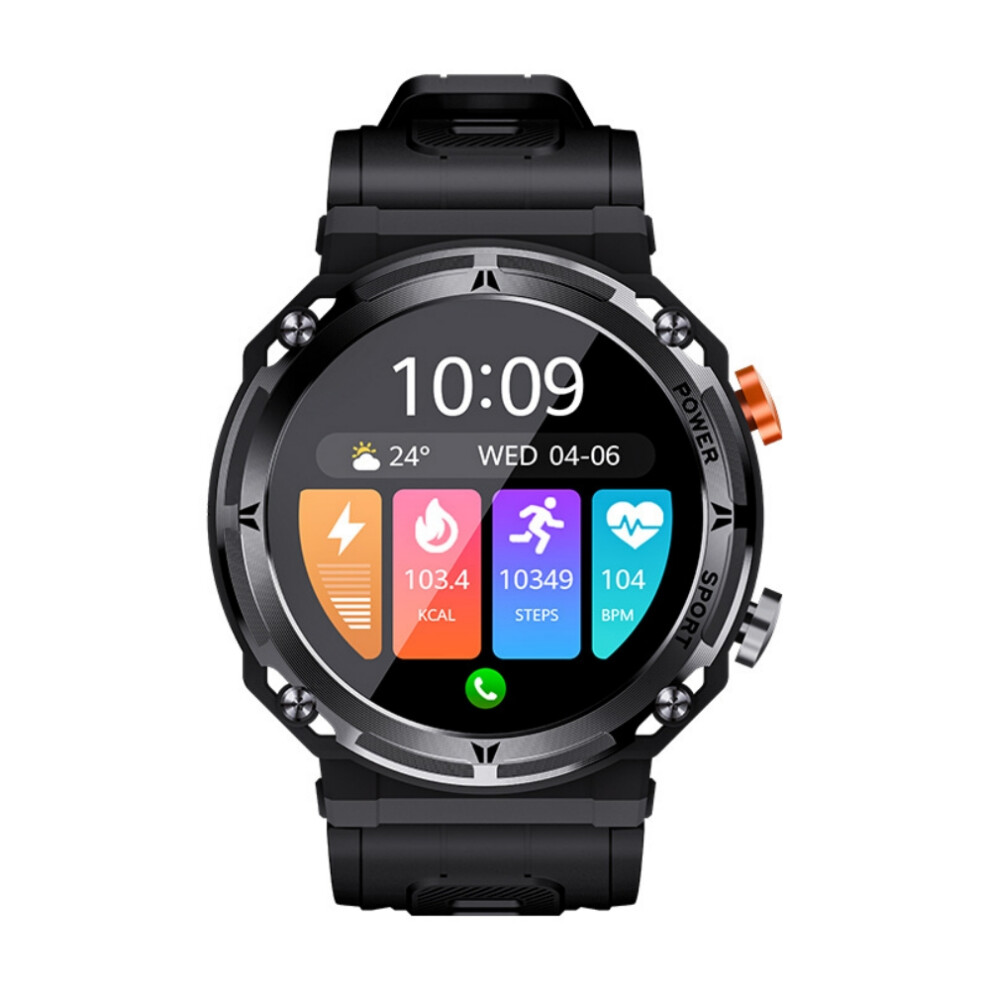 Tactical Smartwatch For Men, Feature-Rich Design 5Atm Waterproof With Military Grade Toughness And Comprehensive Health Monitoring (Durable, 9169997443052