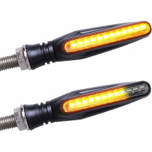 Indicadores de direção para motocicleta, compatibilidade universal, luzes de seta sequenciais com LEDs super brilhantes para motocicletas,
