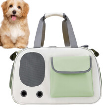 Pet Carrier - Large Capacity Cat and Dog Travel Carrier Tote for Small Pets, Puppies, and Animals in Green
