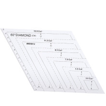 5Pcs Patchwork Lineal Quilten Vorlagen Transparent