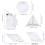 5Pcs Patchwork Lineal Quilten Vorlagen Transparent 10