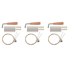 30Pcs Tuning Pin Nails & 30Pcs Rivets,with L-Shape Tuning Wrench,10 String Laiyaqin String for Lyre Harp String