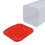 Large Plastic Bread Container with Lid, 34x13x13cm, Red 7