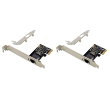 2X PCIE X1 RJ45 Server Gigabit Netwerkkaart RTL8111C Enkele Poort 1000M Ethernet Adapterkaart Netwerkkaart voor Desktop