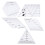 5Pcs Patchwork Lineal Quilten Vorlagen Transparent 4